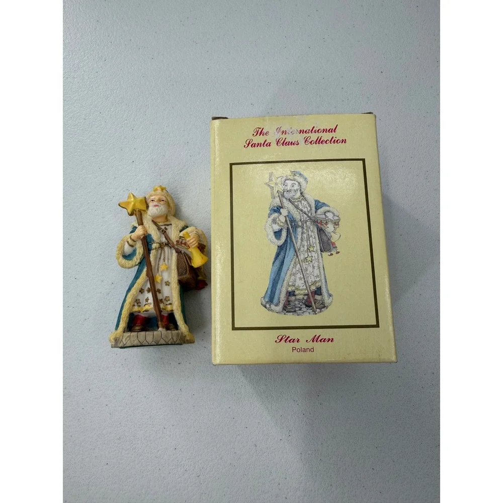 International Santa Claus Collection Star Man Poland SC04 Figurine 1992 Vintage
